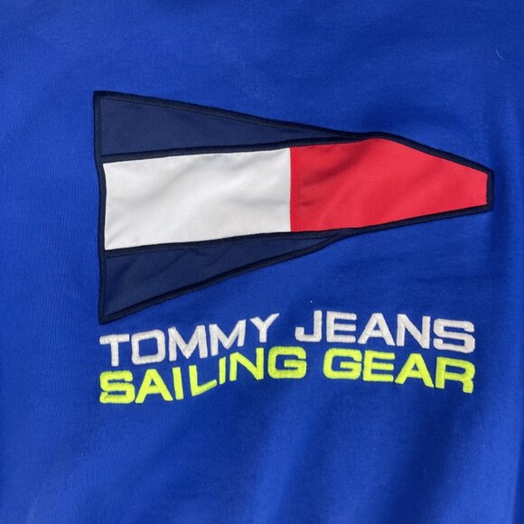 Tommy Jeans Sailing Gear Blue Sweatshirt Men XS 045/88 Retro Tommy - Picture 6 of 16